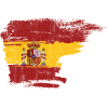 Spain Flag Brushstroke Crest