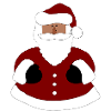 Santa Hug Illustration