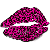 Lips with leopard pattern