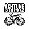 Uppmärksamhet Jag slår på cykelbanan