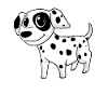 Chien de race dalmate