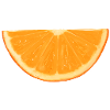 Orangenscheibe Printdesign