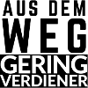 Aus dem Weg Geringverdiener