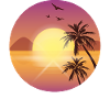 Holidays under palm trees, and