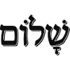 Shalom שלום Parola ebraica Regalo festivo ebraico