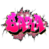 Graffiti Custom First Name SARA
