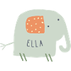 Name gift elephant - Ella