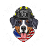 Berner Sennen Pompiers Papa