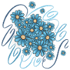 Blue flowers