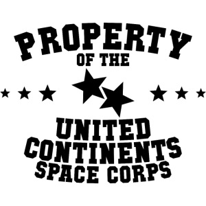 Property Of United Continents Space Corps - Black