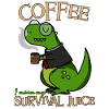 Coffee Coffee survival juice Dino fans