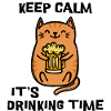Fest Beer Statement Drink Cat