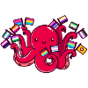LGBTQIA+ Pride Octopus