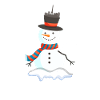 Paris Snowman