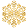 Golden Snowflake Gold Flake