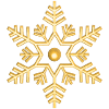 Golden Snowflake Gold Flake