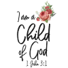 Christian Bible Verse Quote Rose