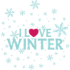 I LOVE WINTER Schneesterne