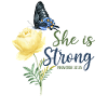 Christian Bible Verse Butterfly