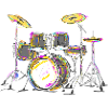 Colourful Drums art