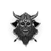 Böser Alter Mann Wikinger
