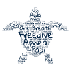 Freedive - Word Cloud Turtle