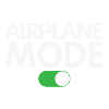 Flugzeugmodus auf lustigem Pilotendesign