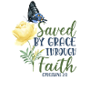 Christian Bible Verse Butterfly