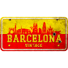 Barcelona Spain vintage sign