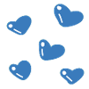 blue hearts
