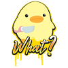 What Ente Mit Messer Duck with Knife Meme Graffiti
