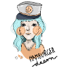 Captain Illustration Hamburger Deern