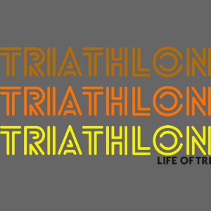 Triathlon retro tri colour design