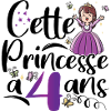 Anniversaire 4 ans Princesse Cadeau