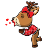 Reindeer Christmas Couple Christmas Time