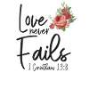 Christian Bible Verse Quote Rose