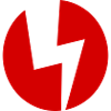 Fulmine in cerchio – logo per elettricisti