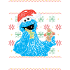 Sesame Street Ingen cookies til Santa Ugly Xmas