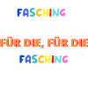 Faschingsmotto Farbenfrohe Freundschaft