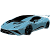 Sports car blue