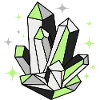 Agender Pride Crystals