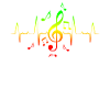 Reggae Music Note Hearbeat