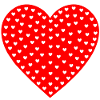 Heart Flood Small Hearts Pattern