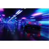 Car in the Neon Tunnel