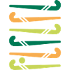 Hockeyschläger bunt