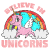 Einhörner Märchen Pink