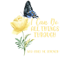 Christian Bible Verse Butterfly