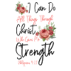 Christian Bible Verse Quote Rose