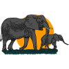 Elephant Africa Animal Motif