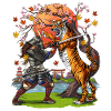 Japanese Samurai Tiger